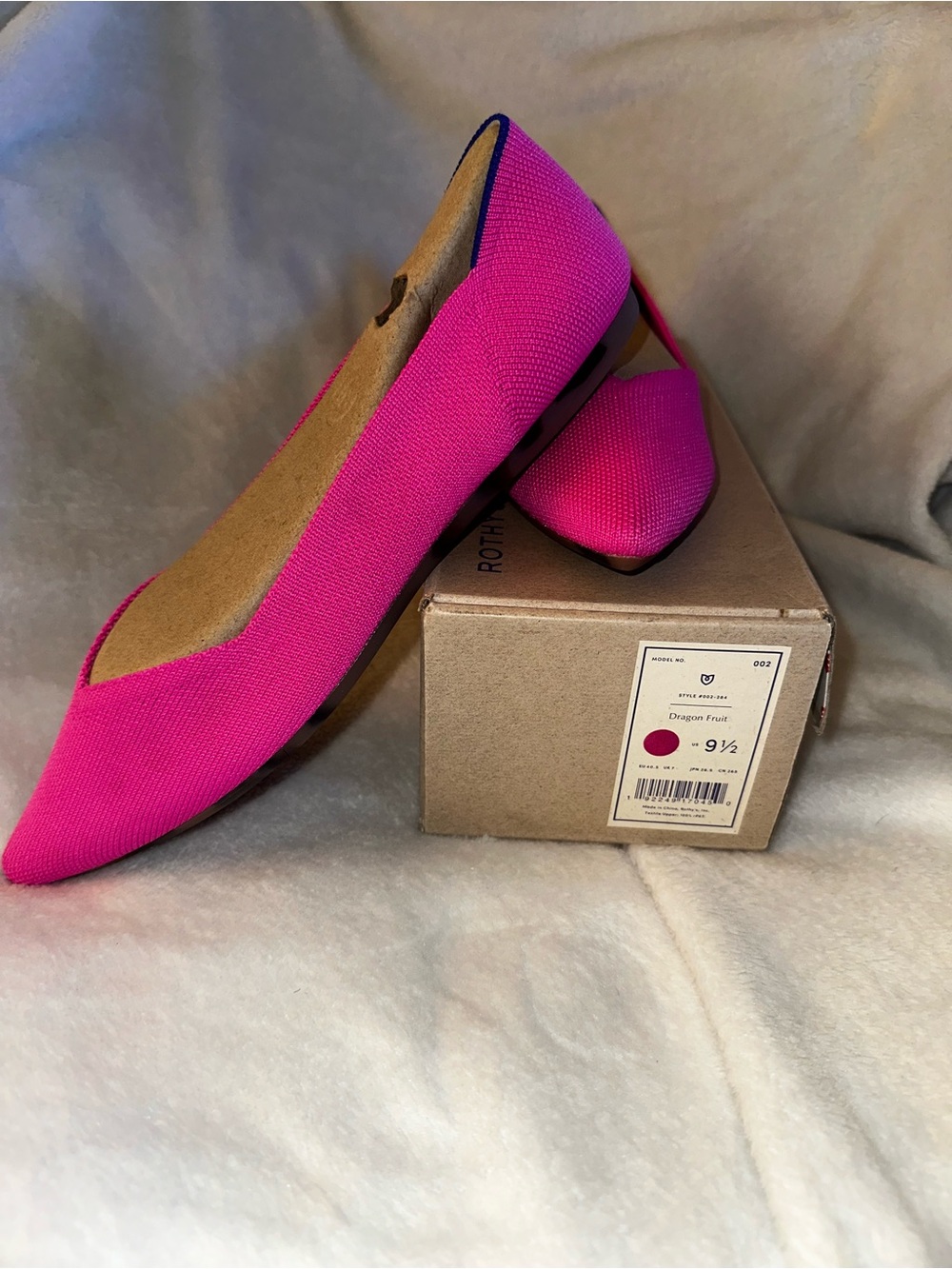 Rothy's Pink Pointed-Toe Flats